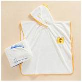 Children's Hooded Dino Beach Towel - Coral Fleece Kids Bath Towel